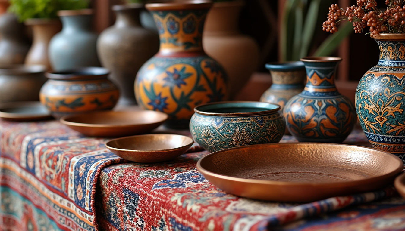 découvrez comment repérer la qualité de l'artisanat oriental à travers la céramique, les tapis et le cuivre, et appréciez l'authenticité de chaque pièce.