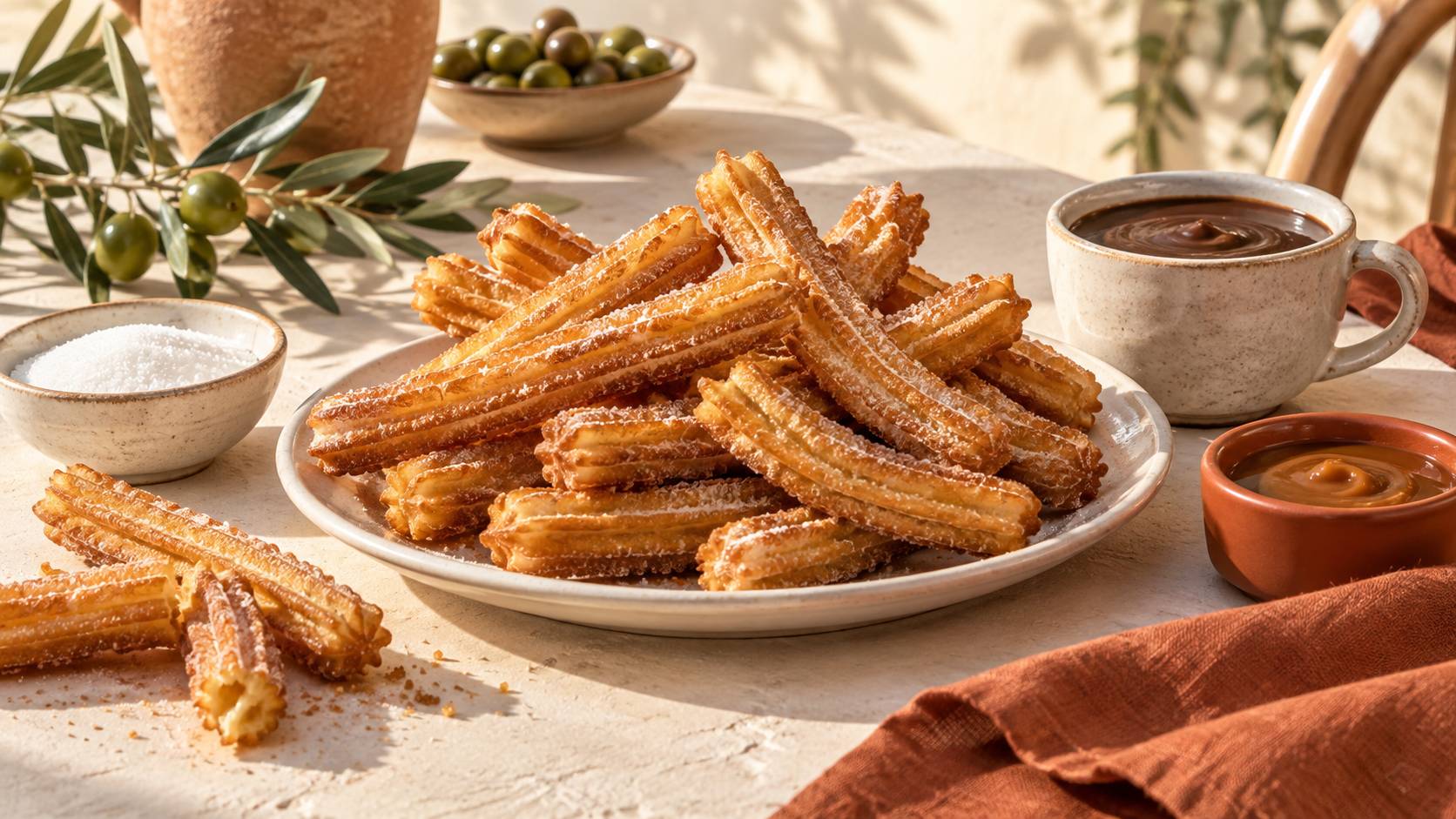 Illustration éditoriale du sujet : Churros maison : la recette express pour un délice croustillant et fondant