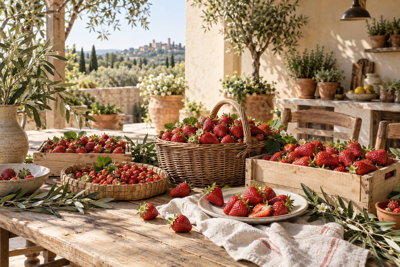 Illustration éditoriale du sujet : La saison des fraises françaises : découvrez pourquoi c'est le moment idéal pour les déguster