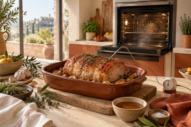 Rôti de porc au four : Découvrez le temps de cuisson parfait avec la chaleur tournante