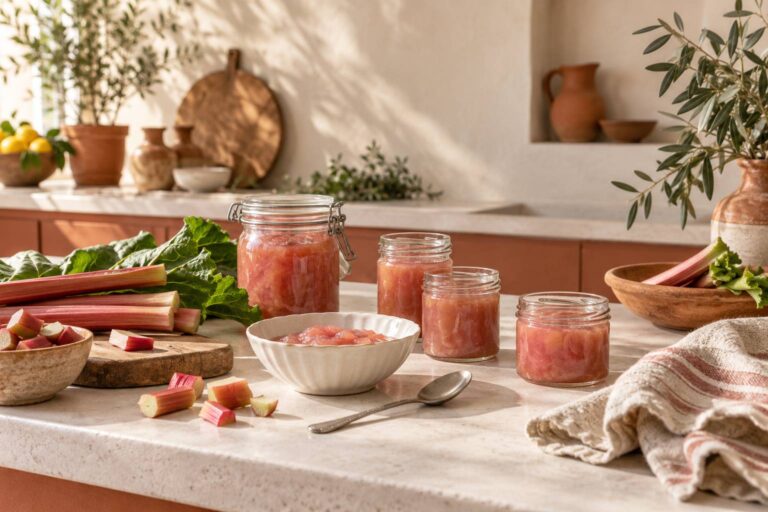 Savourez notre compote de rhubarbe : la recette facile et gourmande à ne pas manquer